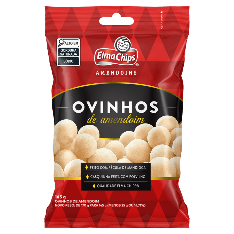 Ovinhos-Elma-Chips-Amendoim-145g