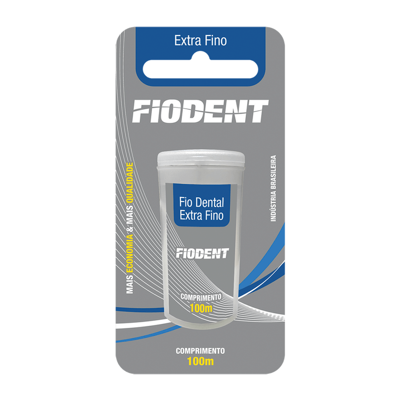 Fio-Dental-Fiodent-Blister-Extra-Fino-100m