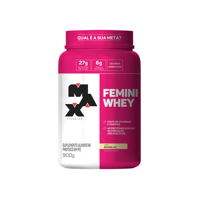 Suplemento-Alimentar-Max-Titanium-Femini-Whey-Baunilha-Pote-900g