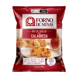 Pão de Queijo Forno de Minas com Calabresa 400g