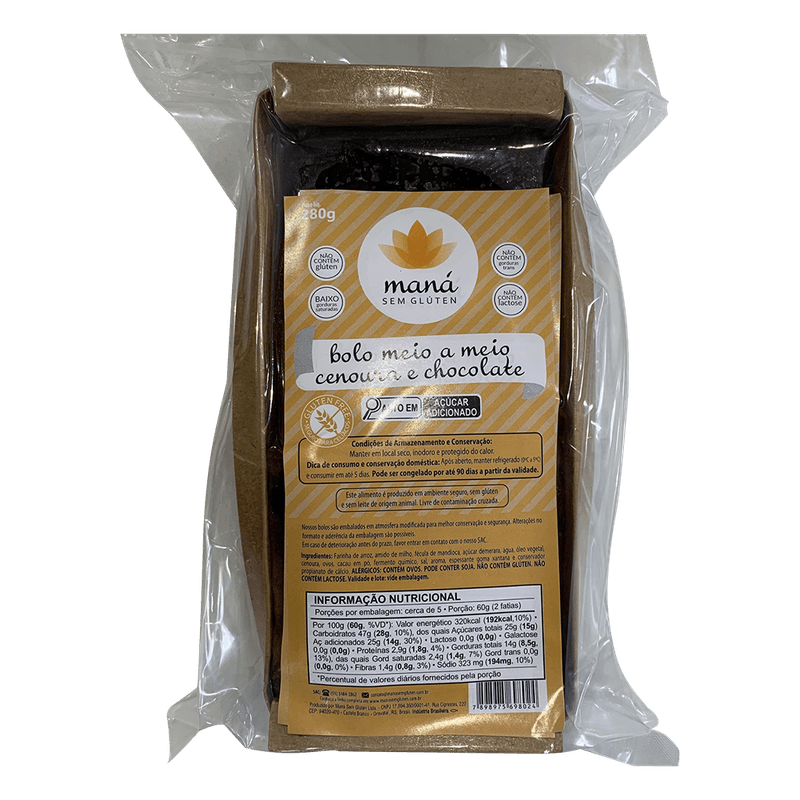 Bolo-Man-sem-Glten-Meio-a-Meio-Cenoura-e-Chocolate-280g