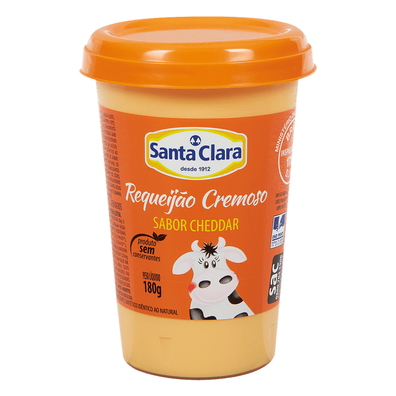 Requeijo-Cremoso-Santa-Clara-Cheddar-180g