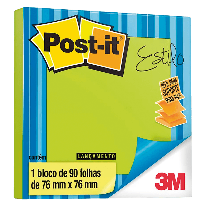 Bloco-3M-Postit-Neon-Pop-Verde-90-Folhas-76mmX76mm