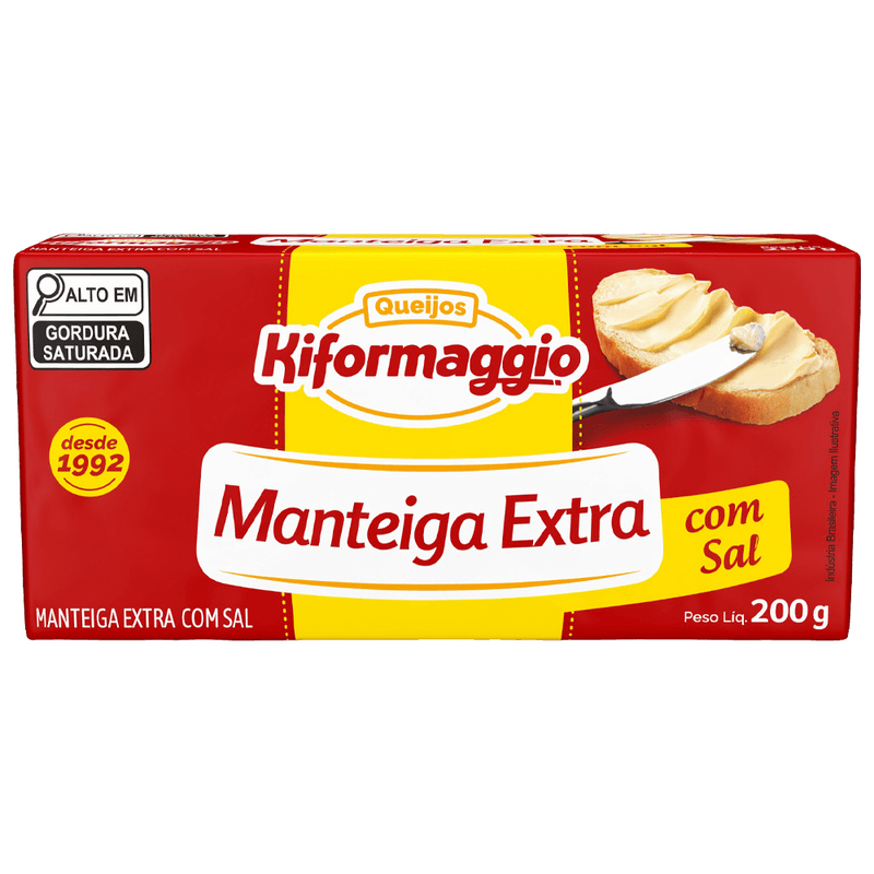 Manteiga-Kiformaggio-Extra-com-Sal-Tablete-200g