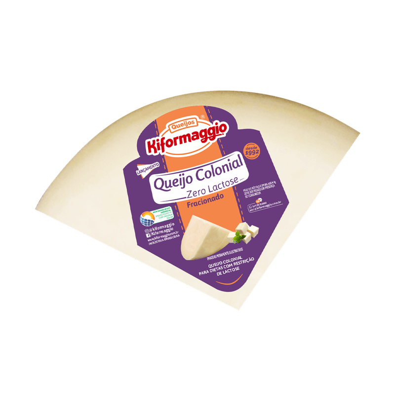 Queijo-Kiformaggio-Colonial-Zero-Lactose-Fracionado