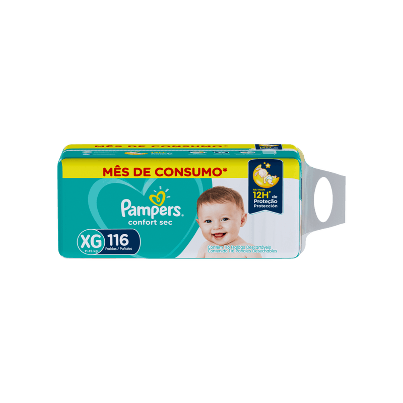 Fralda-Descartvel-Pampers-Confort-Sec-Plus-XG-com-116un