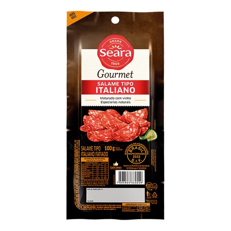 Salame-Seara-Italiano-Fatiado-100g