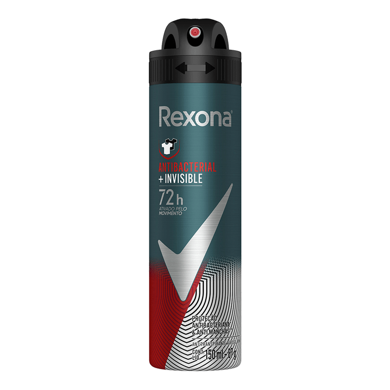 Desodorante-Aerossol-Rexona-Antibacterial-Invisible-Masculino-150ml