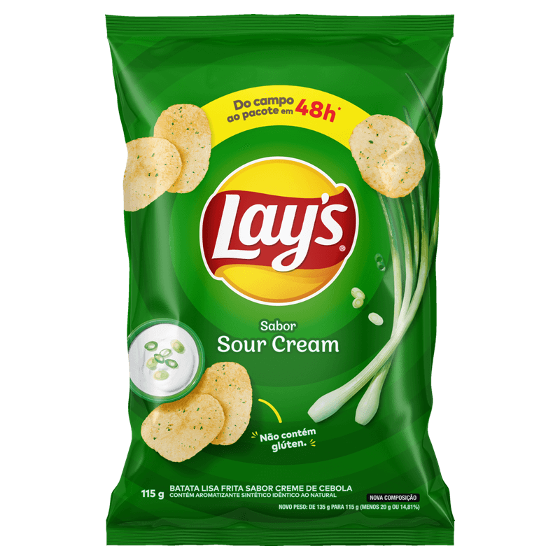 Batata-Elma-Chips-Lays-Sour-Cream-115g