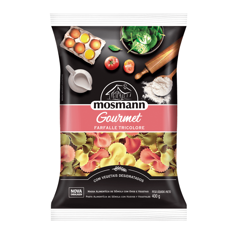 Massa-Mosmann-Gourmet-Farfalle-Tricolore-400g