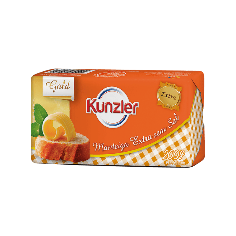 Manteiga Kunzler Gold Extra sem Sal 200g