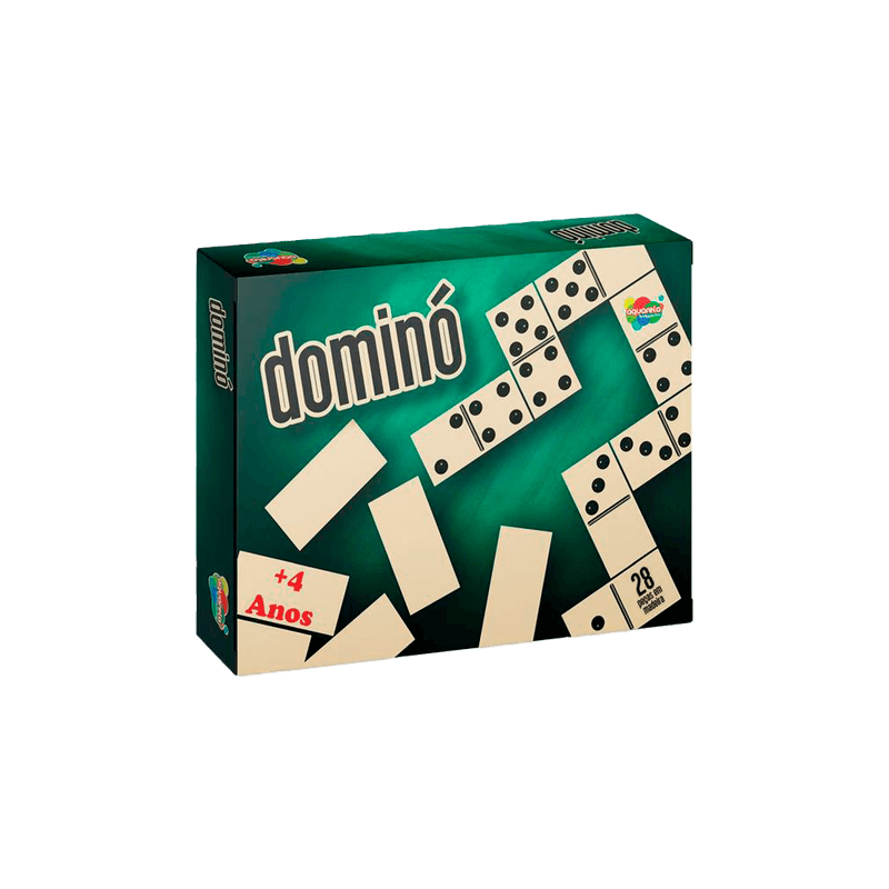 Domin Reval Aquarela Brinquedos em Madeira 4 Anos com 28 peas