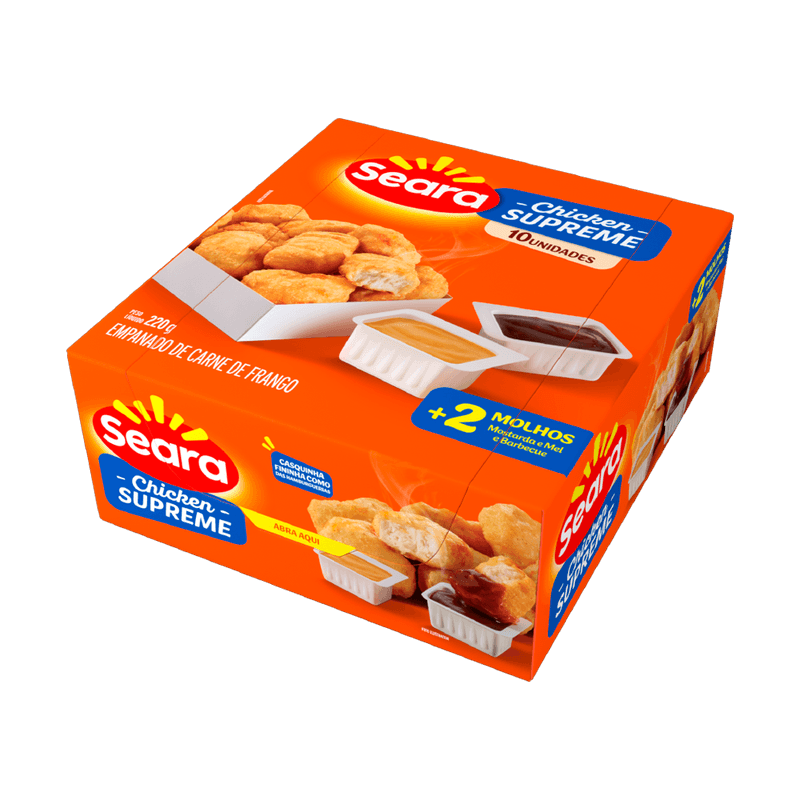 Empanado de Frango Seara Chicken Supreme Com 2 Molhos 200g