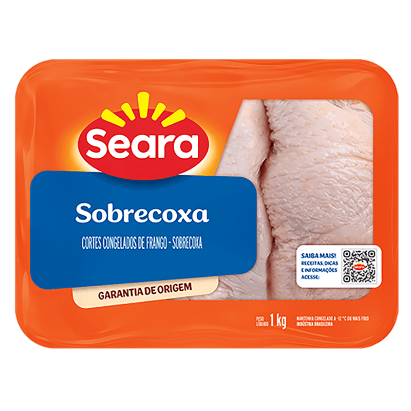 Sobrecoxa de Frango Seara Congelada Bandeja 1kg