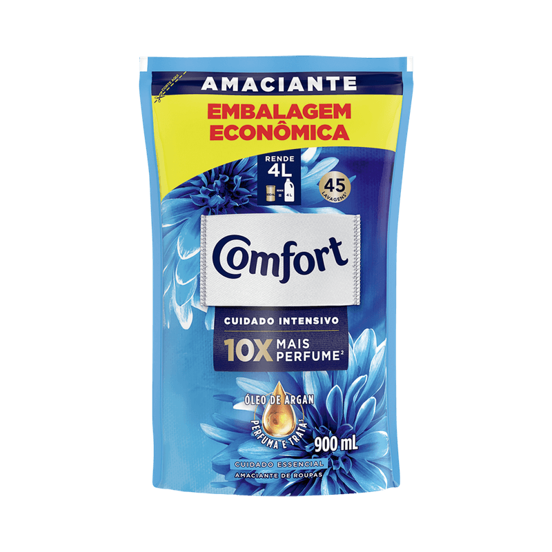 Amaciante Concentrado Comfort Cuidado Essencial Sach 900ml