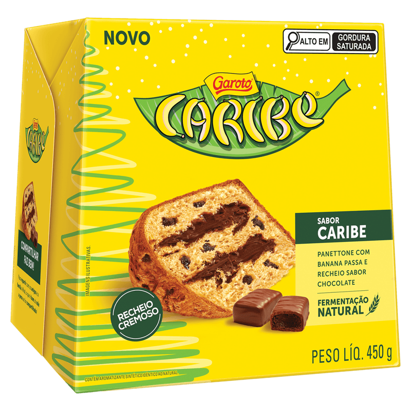 Panettone Garoto Caribe 450g