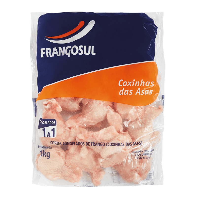Coxa da Asa de Frango Frangosul Congelada IQF Pacote 1kg