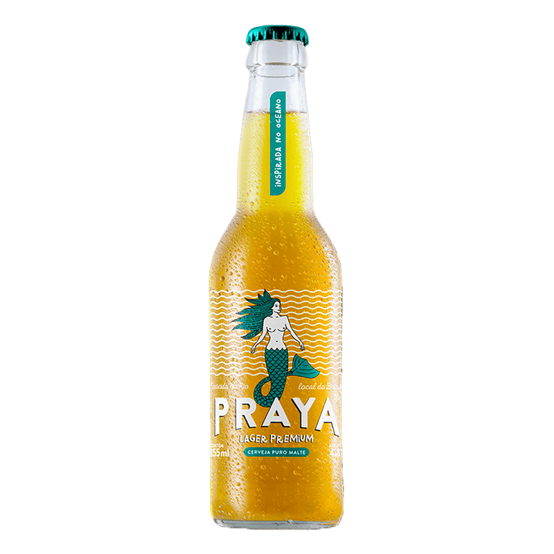 Cerveja Praya Lager Premium Puro Malte Long Neck 355ml