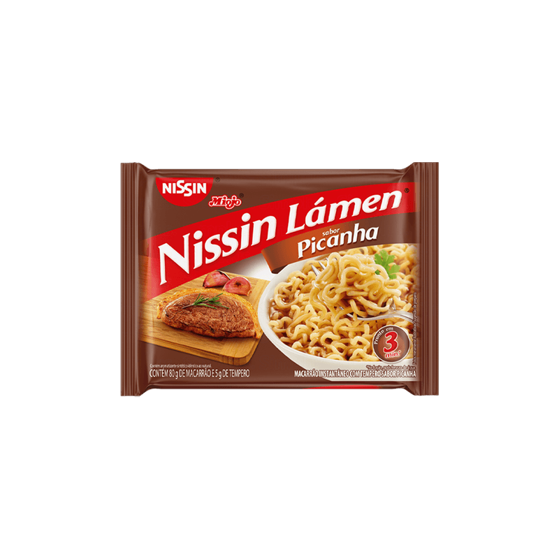 Macarro Instantneo Nissin Miojo Picanha 85g