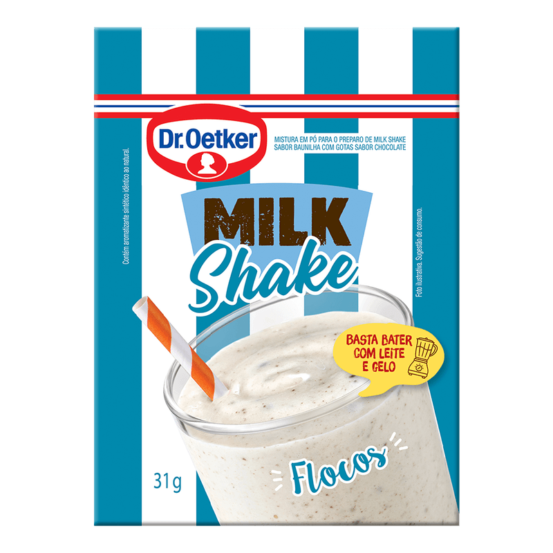 Mistura em P para Milk Shake DrOetker Flocos 31g