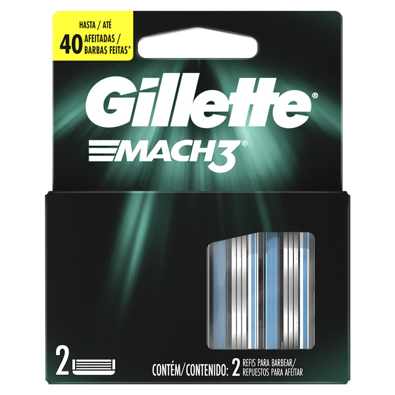 Carga Gillette Mach3 Regular com 02un