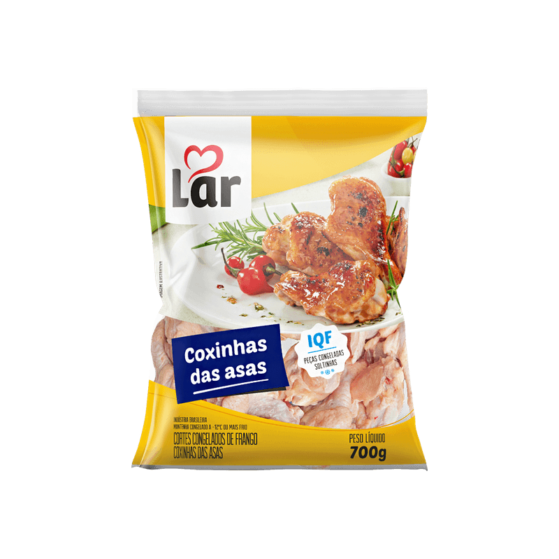 Coxa da Asa de Frango Lar Congelada IQF 700g