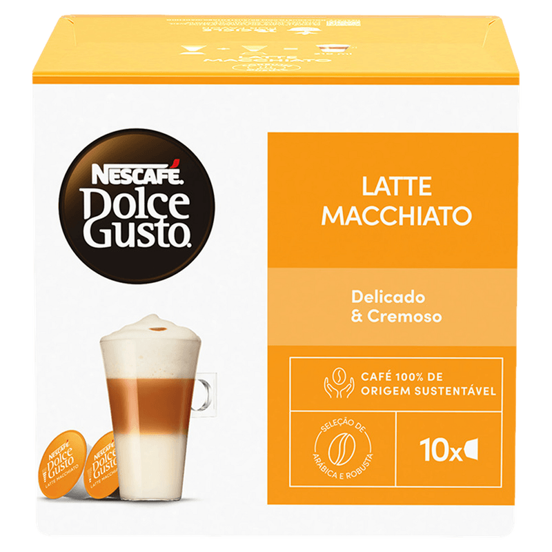 Caf em Cpsulas Nescaf Dolce Gusto Latte Macchiato 112g com 10un