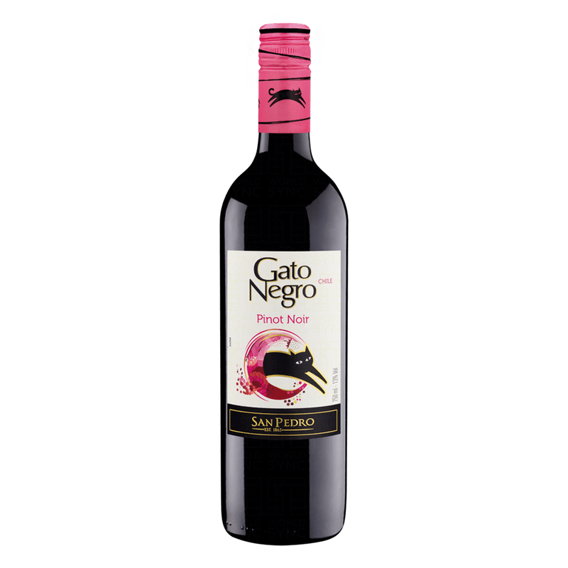 Vinho Gato Negro Pinot Noir Chileno 750ml