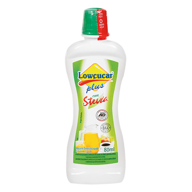 Adoante Lquido Lowucar Plus com Stvia 65ml