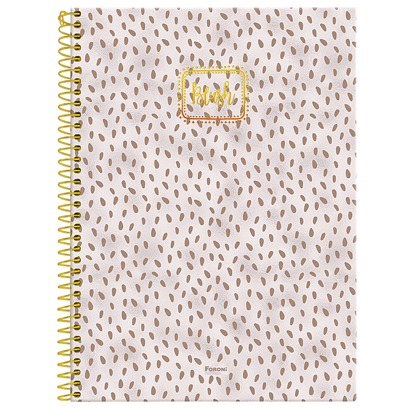 Caderno Universitrio Foroni Blush Capa Dura 01 Matria 80 Folhas