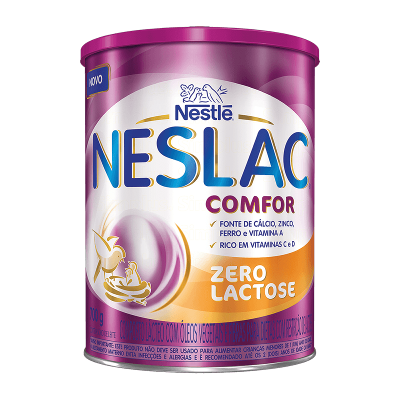 Composto Lcteo Nestl Neslac Comfor Zero Lactose Lata 700g