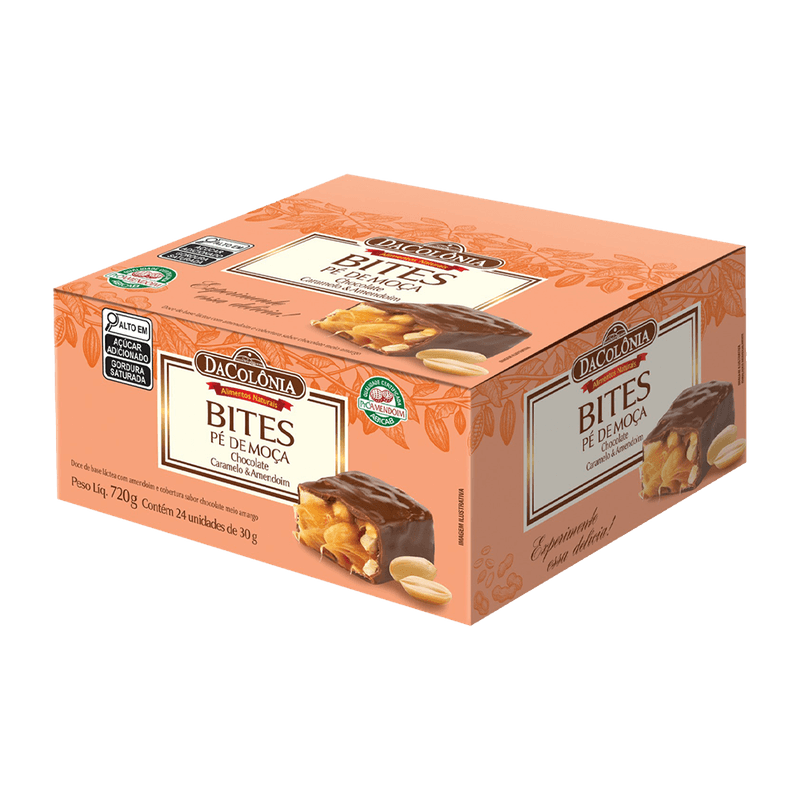 P de Moa DaColnia Bites Chocolate Caramelo e Amendoim 30g
