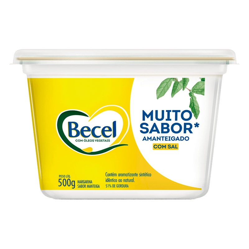 Margarina Becel Amanteigada com Sal 500g
