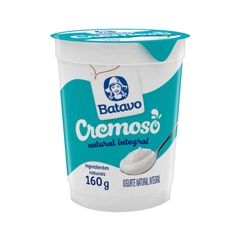 Iogurte Batavo Cremoso Natural Pote 160g