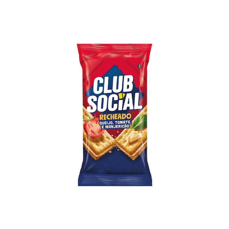Biscoito Club Social Recheado Queijo tomate e manjerico 106g