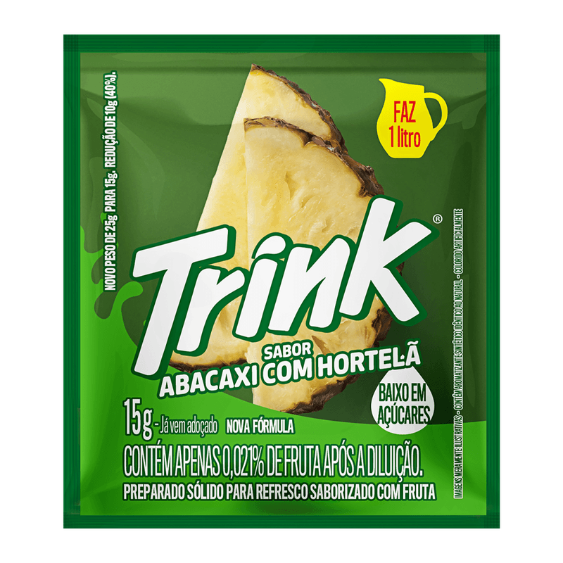 Refresco em P Trink Abacaxi com Hortel 15g