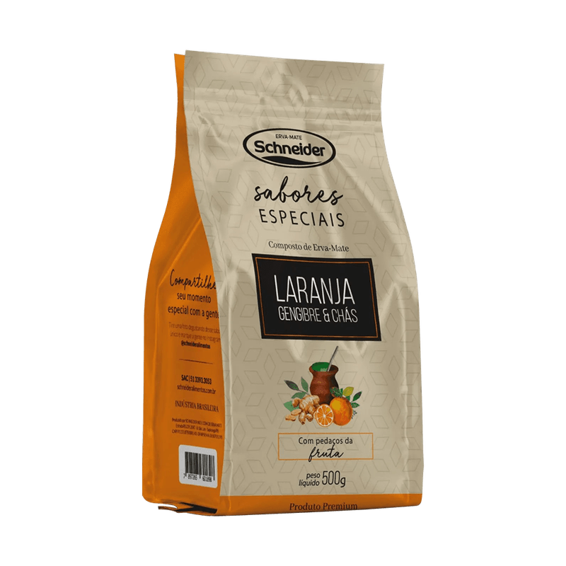 Composto de Ervamate Schneider Laranja Gengibre e Chs 500g