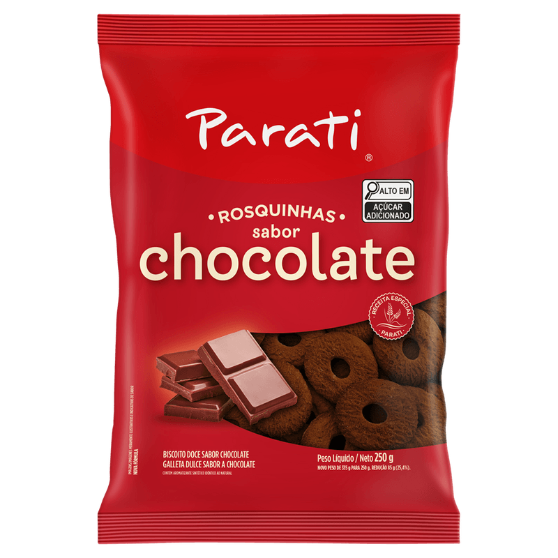 Biscoito Parati Rosquinhas Chocolate 250g