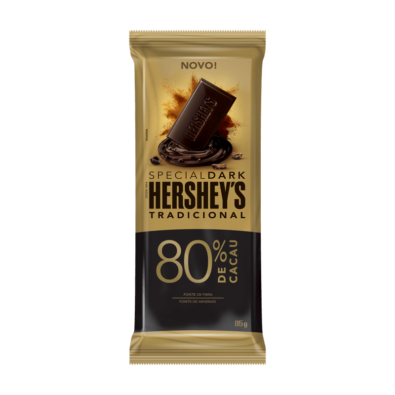 Chocolate Hersheys Special Dark 80 Cacau 85g