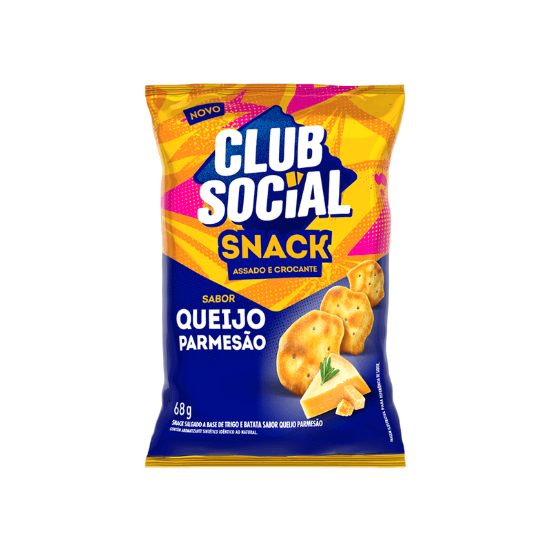 Snack Club Social Queijo Parmeso 68g