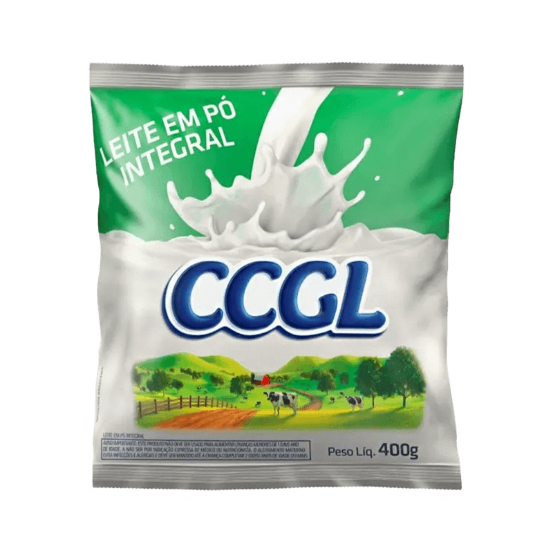 Leite em P CCGL Integral Sach 400g