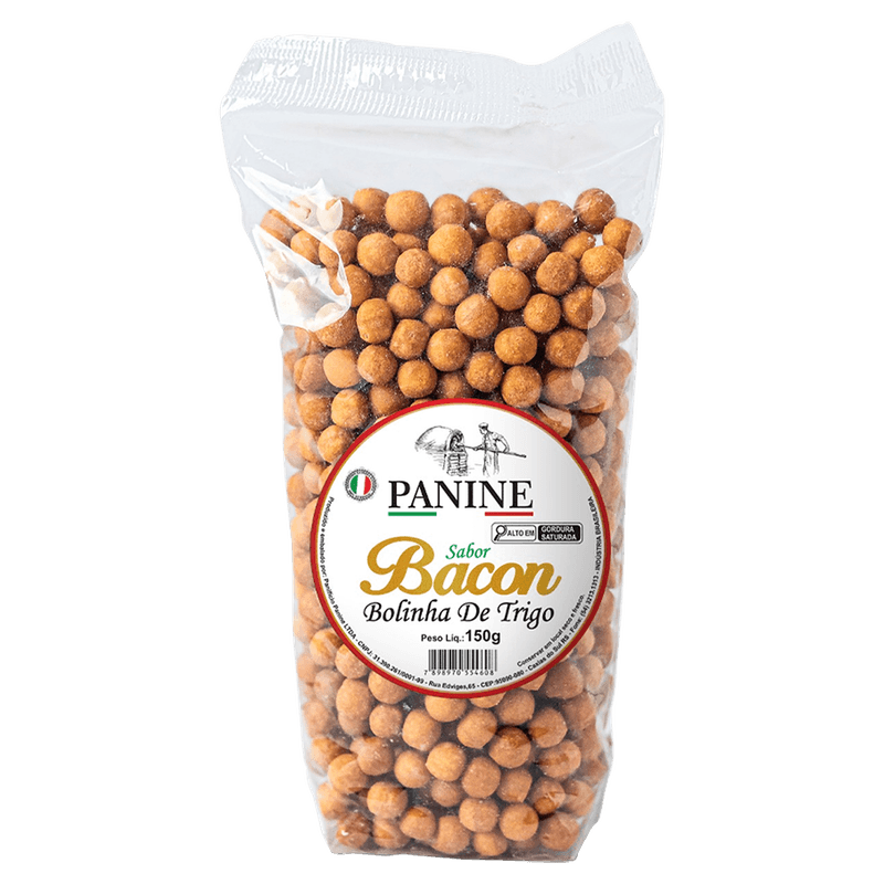 Salgadinho Panine Bolinha de Trigo Bacon 150g