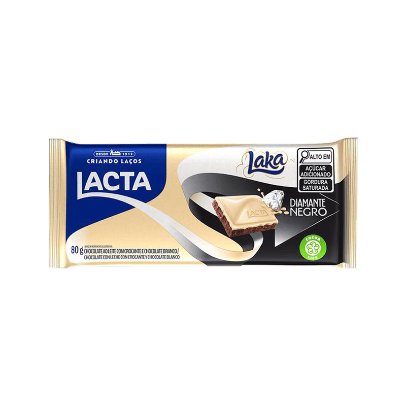 Chocolate Lacta Diamante Negro Laka 80g