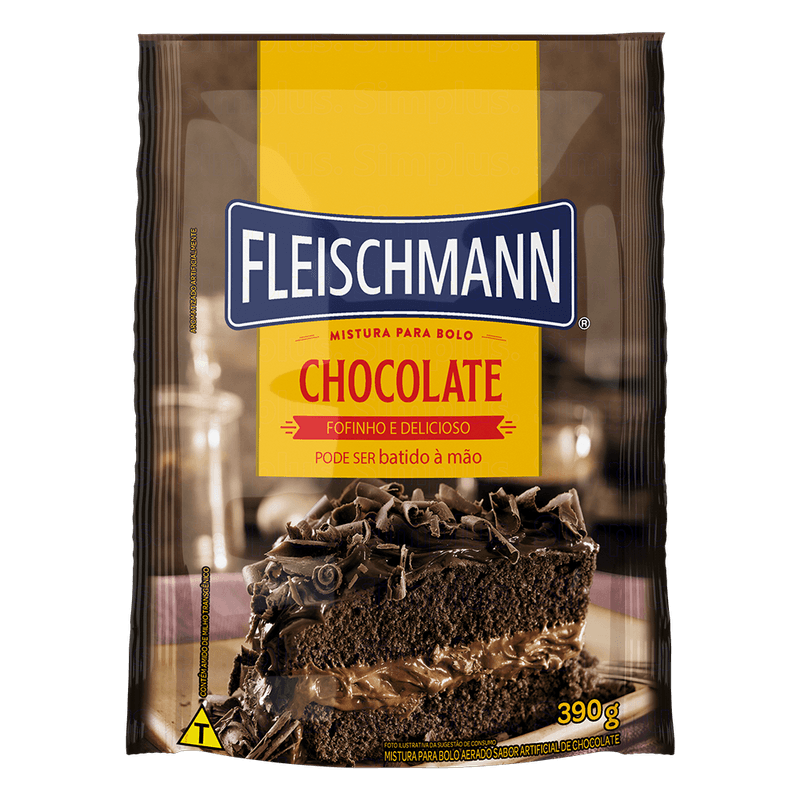 Mistura para Bolo Fleischmann Chocolate Aerado Sach 390g
