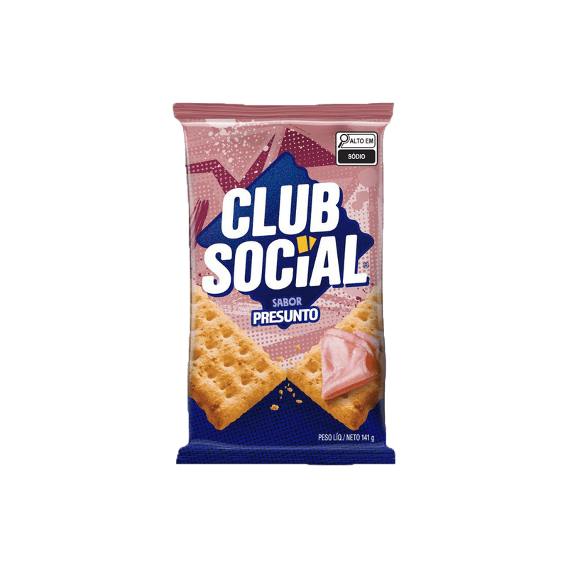 Biscoito Club Social Presunto 141g