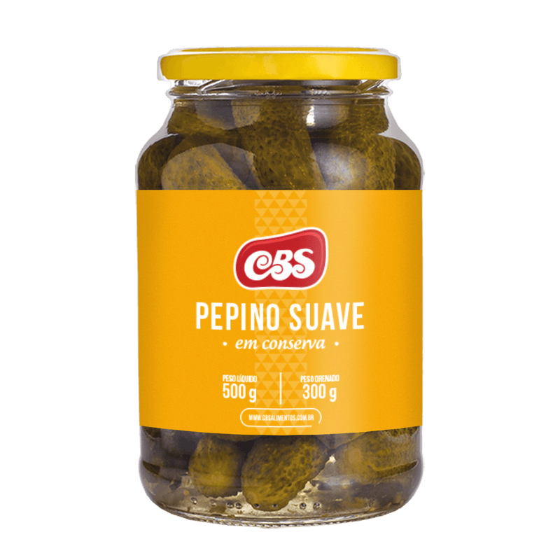 Pepino em Conserva CBS Suave Vidro 300g